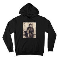 Samurai Cat Vintage Ukiyo E Cool Warrior Cat Japanese Art Tall Hoodie