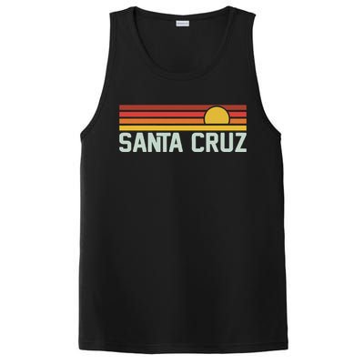 Santa Cruz Vintage Beach Sunset California Santa Cruz Summer PosiCharge Competitor Tank