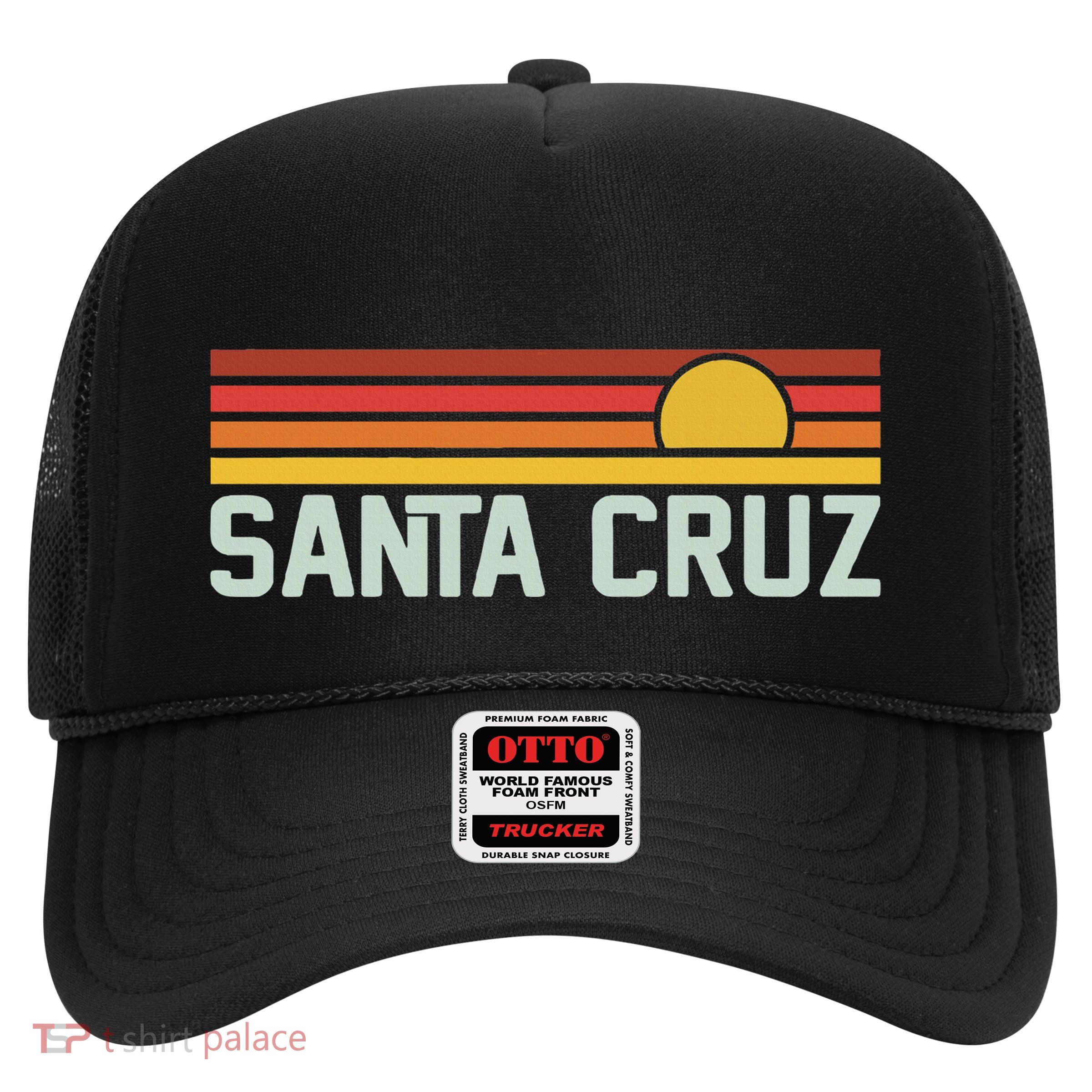 Santa Cruz Vintage Beach Sunset California Santa Cruz Summer Trucker Hat