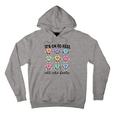 School Counselor Valentine Feel All The Feels Tall Hoodie