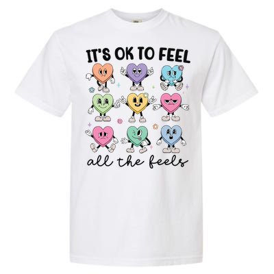 School Counselor Valentine Feel All The Feels Garment-Dyed Heavyweight T-Shirt