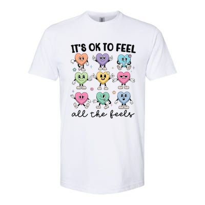 School Counselor Valentine Feel All The Feels Softstyle CVC T-Shirt