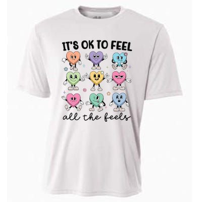 School Counselor Valentine Feel All The Feels Cooling Performance Crew T-Shirt