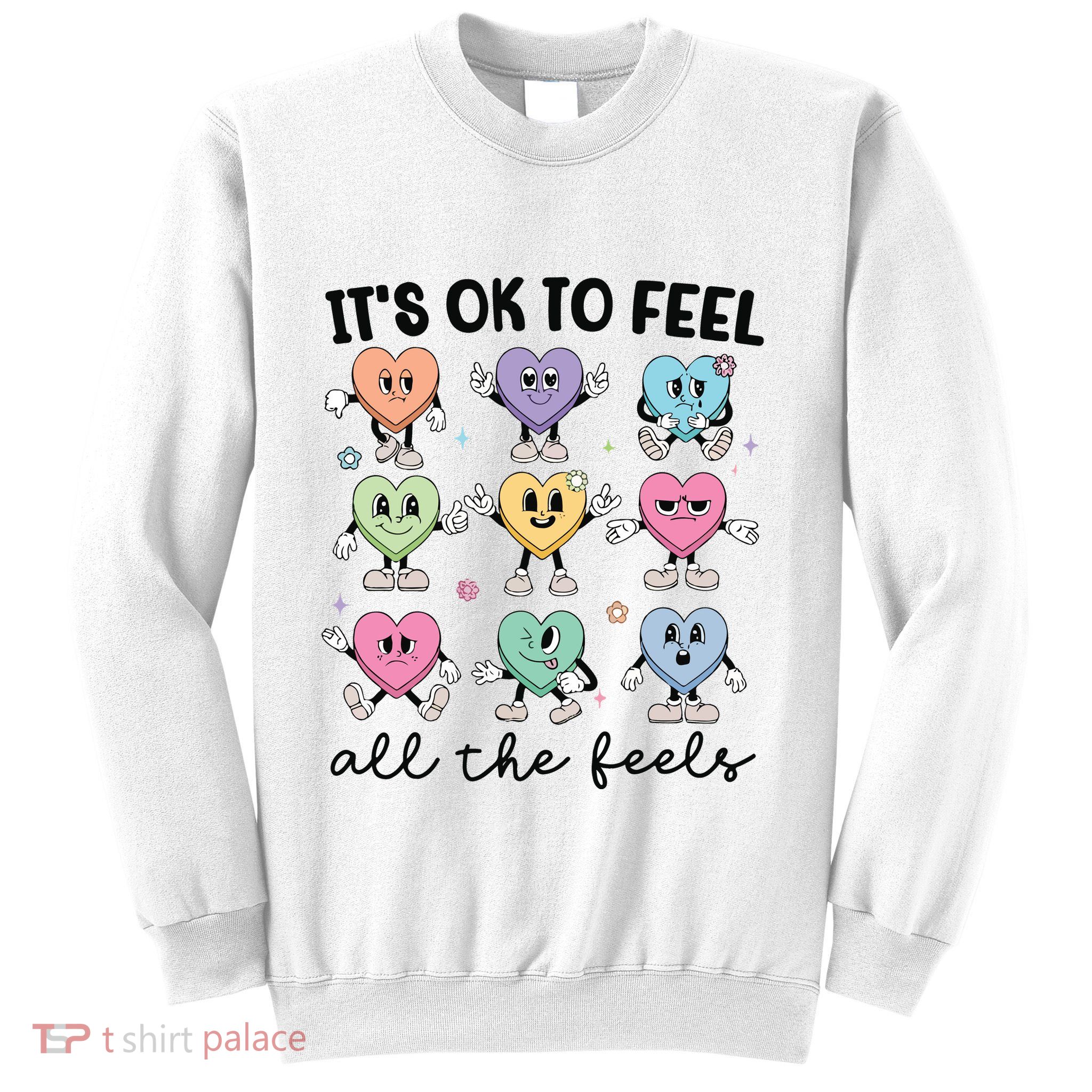 School Counselor Valentine Feel All The Feels Sweatshirt