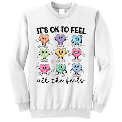 School Counselor Valentine Feel All The Feels Sweatshirt