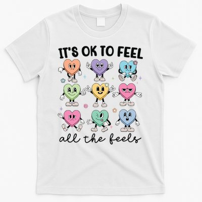 School Counselor Valentine Feel All The Feels T-Shirt