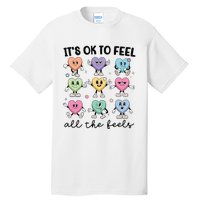 School Counselor Valentine Feel All The Feels Tall T-Shirt