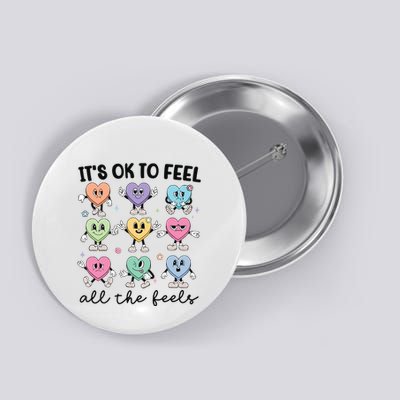 School Counselor Valentine Feel All The Feels Button