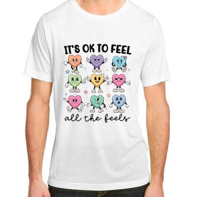 School Counselor Valentine Feel All The Feels Adult ChromaSoft Performance T-Shirt