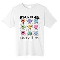 School Counselor Valentine Feel All The Feels Tall Fusion ChromaSoft Performance T-Shirt