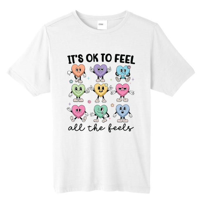 School Counselor Valentine Feel All The Feels Tall Fusion ChromaSoft Performance T-Shirt