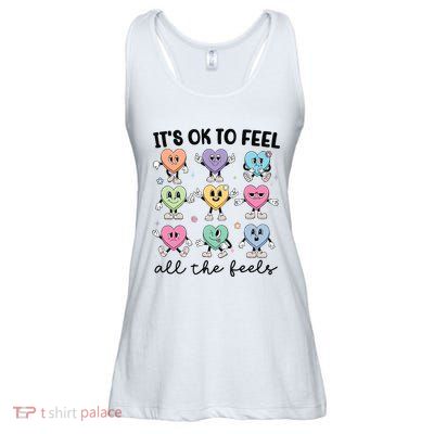 School Counselor Valentine Feel All The Feels Ladies Essential Flowy Tank