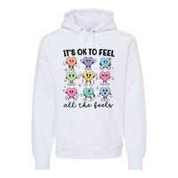 School Counselor Valentine Feel All The Feels Premium Hoodie