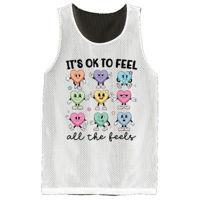 School Counselor Valentine Feel All The Feels Mesh Reversible Basketball Jersey Tank