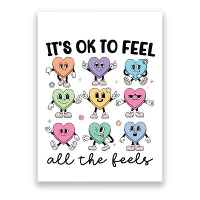 School Counselor Valentine Feel All The Feels Poster