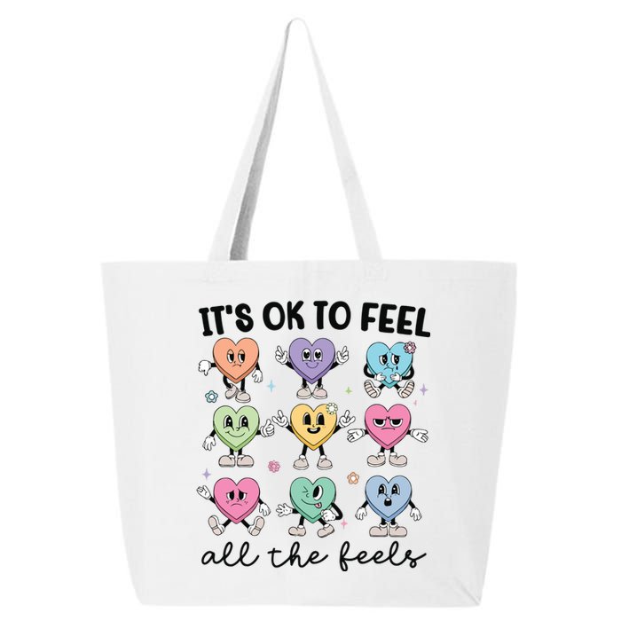 School Counselor Valentine Feel All The Feels 25L Jumbo Tote