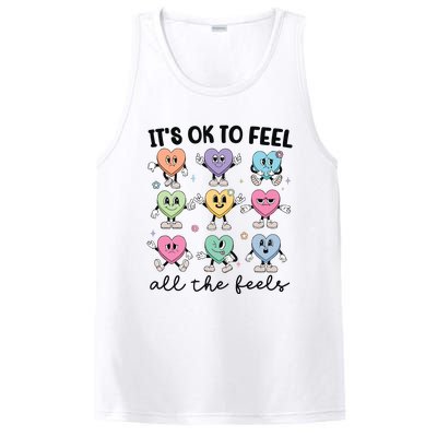 School Counselor Valentine Feel All The Feels PosiCharge Competitor Tank