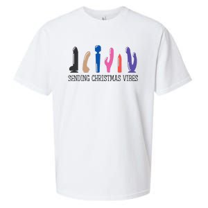 Sending Christmas Vibe Sending You Happy Vibe Xmas Vibrator  Sueded Cloud Jersey T-Shirt