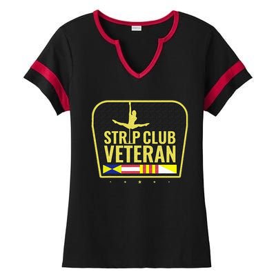 Strip Club Veteran Ladies Halftime Notch Neck Tee