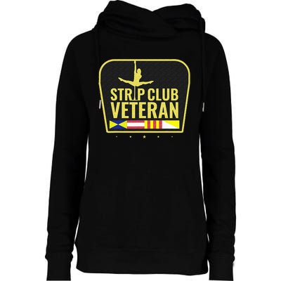 Strip Club Veteran Womens Funnel Neck Pullover Hood