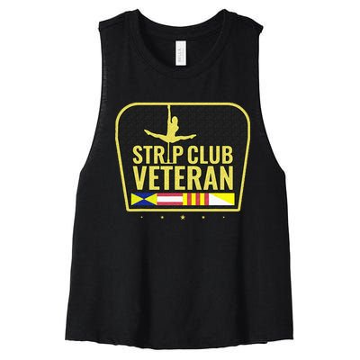 Strip Club Veteran Women's Racerback Cropped Tank