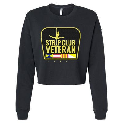 Strip Club Veteran Cropped Pullover Crew