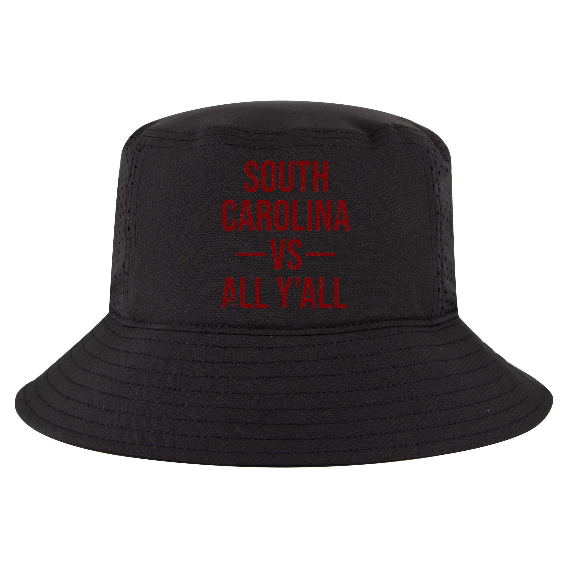 South Carolina Vs All YAll Vintage Weathered Southerner Cool Comfort Performance Bucket Hat