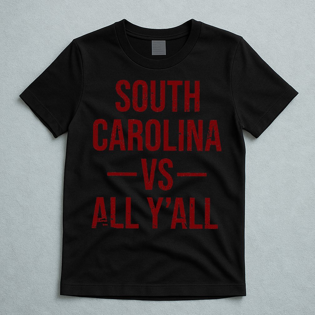 South Carolina Vs All YAll Vintage Weathered Southerner T-Shirt