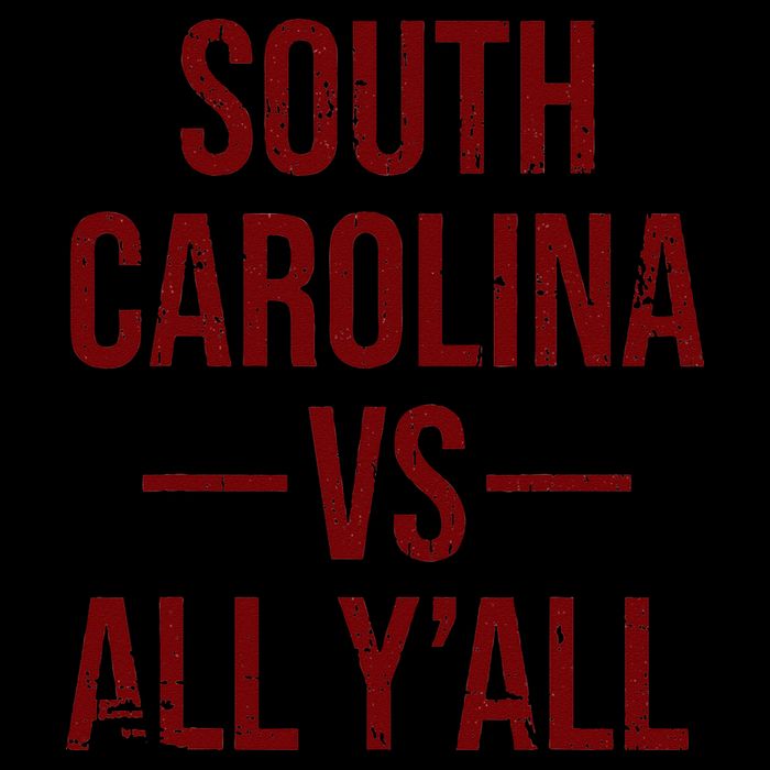 South Carolina Vs All YAll Vintage Weathered Southerner T-Shirt