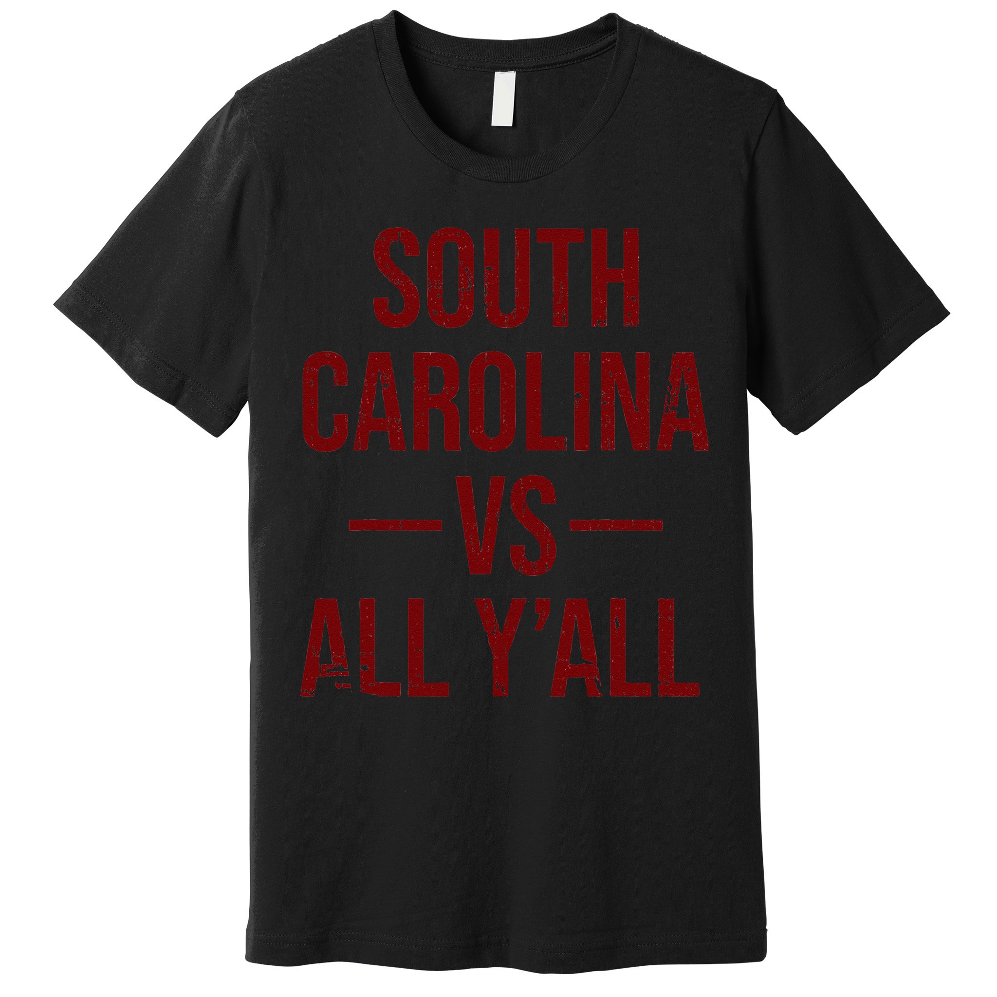 South Carolina Vs All YAll Vintage Weathered Southerner Premium T-Shirt