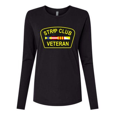 Strip Club Veteran Funny Veteran Womens Cotton Relaxed Long Sleeve T-Shirt