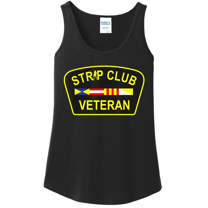 Strip Club Veteran Funny Veteran Ladies Essential Tank