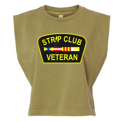 Strip Club Veteran Funny Veteran Garment-Dyed Women's Muscle Tee