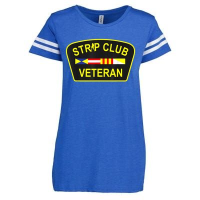 Strip Club Veteran Funny Veteran Enza Ladies Jersey Football T-Shirt