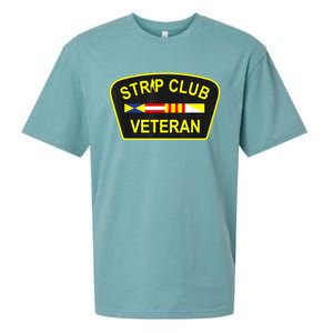 Strip Club Veteran Funny Veteran Sueded Cloud Jersey T-Shirt