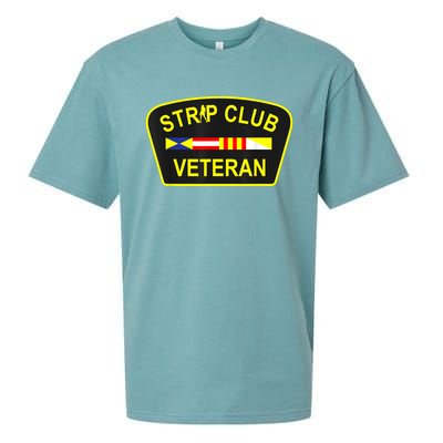 Strip Club Veteran Funny Veteran Sueded Cloud Jersey T-Shirt