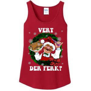 Swedish Chef Vert Der Ferk Christmas Swedish Chef Christmas Funny Ladies Essential Tank