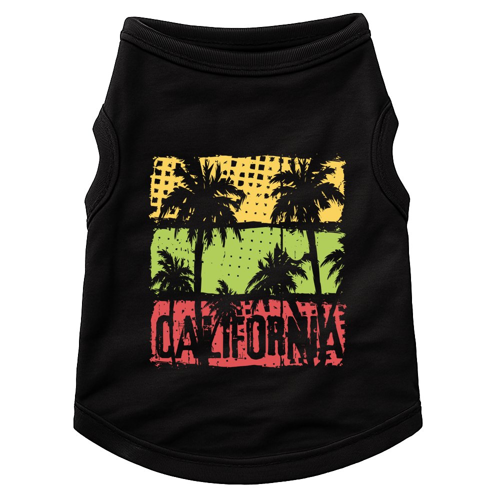Surfing California Vintage Summer Beach Gift Doggie Tank