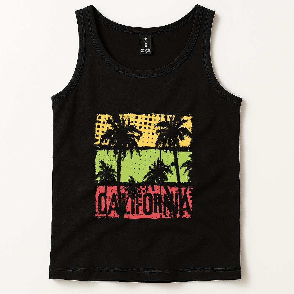Surfing California Vintage Summer Beach Gift Tank Top