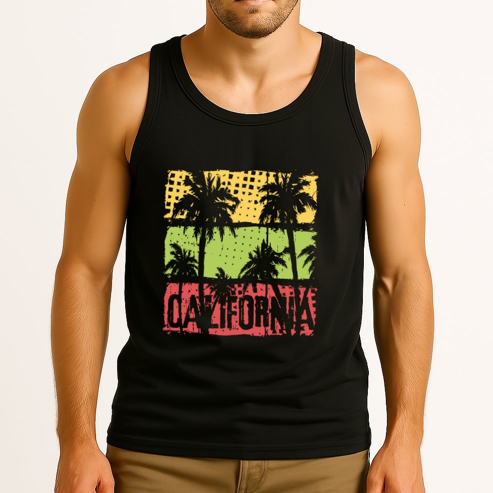 Surfing California Vintage Summer Beach Gift Tank Top