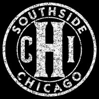 Southside Chicago Vintage Sign Distressed White Print Bucket Hat