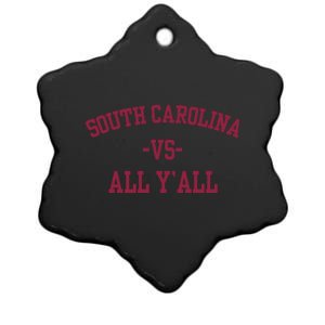 South Carolina Vs All Y'All Ceramic Star Ornament