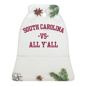 South Carolina Vs All Y'All Ceramic Bell Ornament