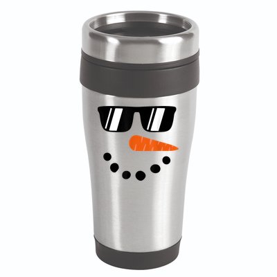 Snowman Christmas Winter 16oz Travel Tumbler