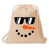 Snowman Christmas Winter Drawstring Bag