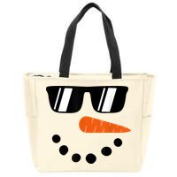 Snowman Christmas Winter Zip Tote Bag