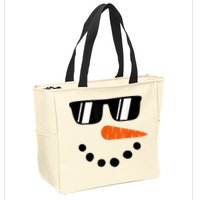 Snowman Christmas Winter Zip Tote Bag