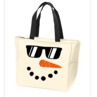 Snowman Christmas Winter Zip Tote Bag