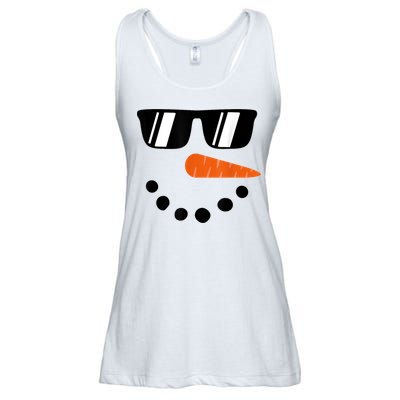 Snowman Christmas Winter Ladies Essential Flowy Tank