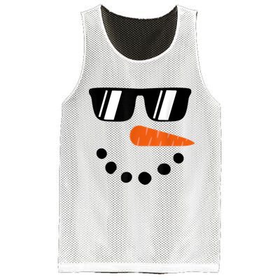 Snowman Christmas Winter Mesh Reversible Basketball Jersey Tank